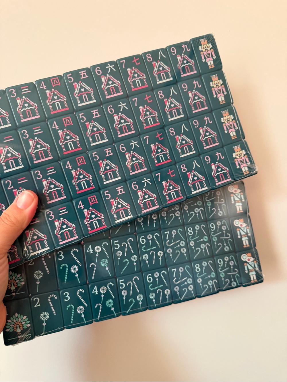 Dark Teal Nutcracker Christmas Holiday Themed American Mahjong Tiles - NEW - Picture 4 of 15